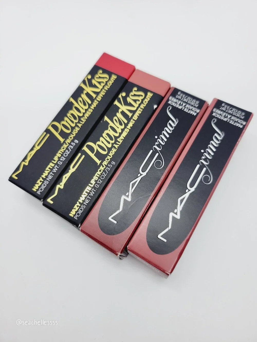MAC Powder Kiss Hazy Matte Lipstick Brickthrough Warm Dusty Rose New In Box